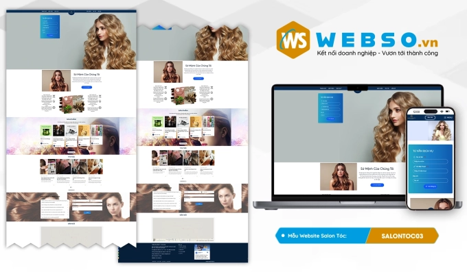 Mẫu website Salon Tóc 03