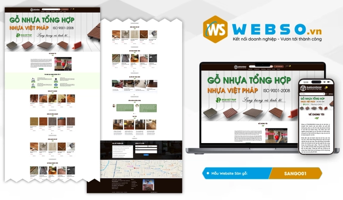 Mẫu website Sàn Gỗ 01