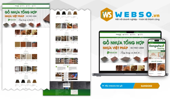 Mẫu website Sàn Gỗ 02