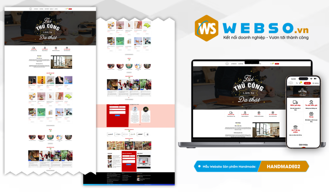 Mẫu website Sản Phẩm Handmade 02