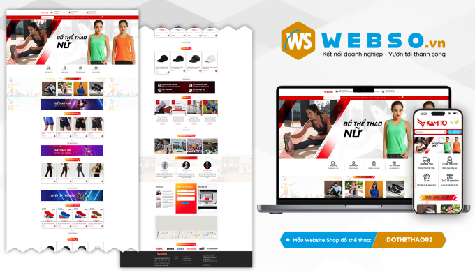 Mẫu website Shop Đồ Thể Thao 01