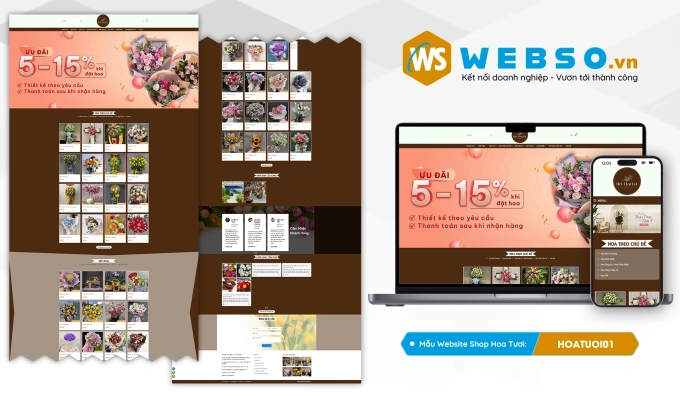 Mẫu website Shop Hoa Tuoi 01