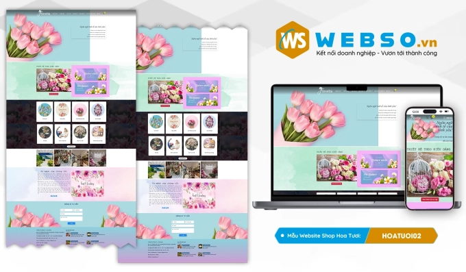 Mẫu website Shop Hoa Tuoi 02