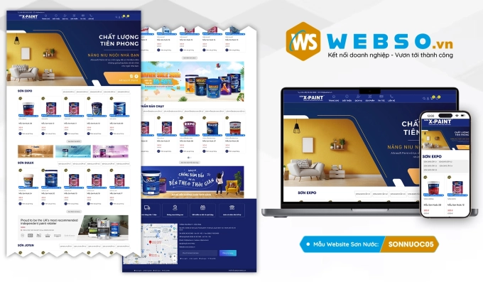 Mẫu website Sơn Nước 05