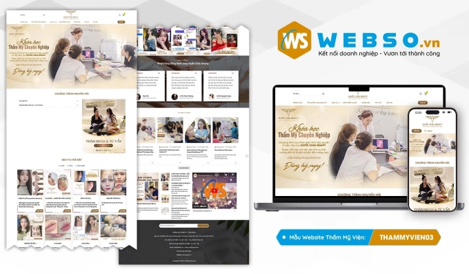 Mẫu website Spa - Thẩm Mỹ Viện 03