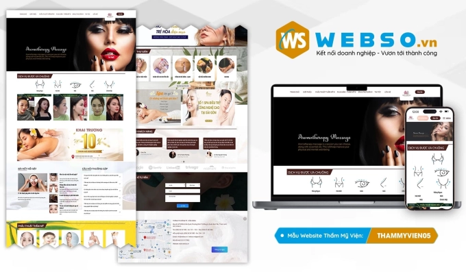Mẫu website Spa - Thẩm Mỹ Viện 05