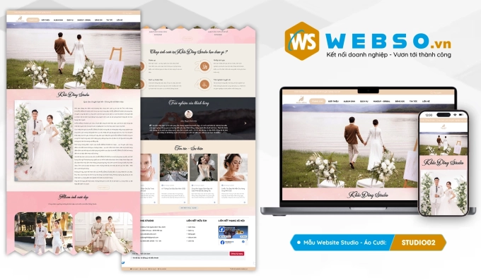 Mẫu website Studio - Áo Cưới 02