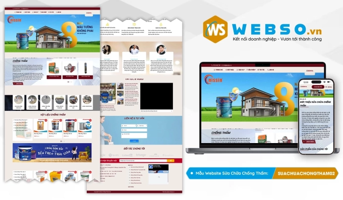 Mẫu website Sửa Chữa Chống Thấm 02