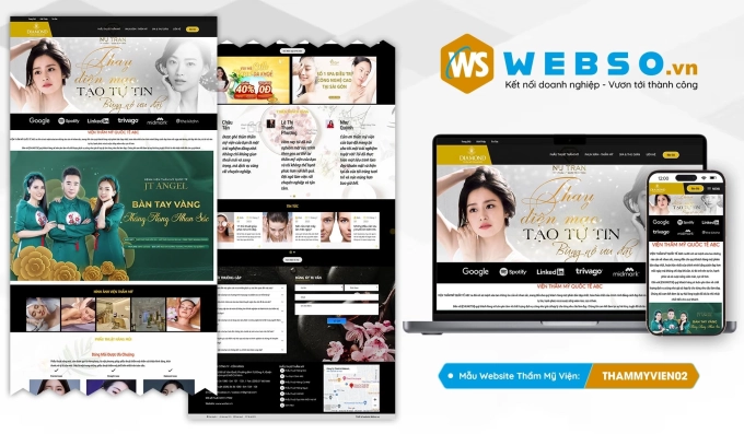 Mẫu website Thẩm Mỹ Viện 02