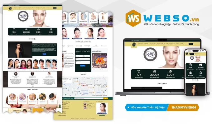 Mẫu website Thẩm Mỹ Viện 04