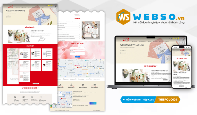 Mẫu website Thiệp Cưới 04