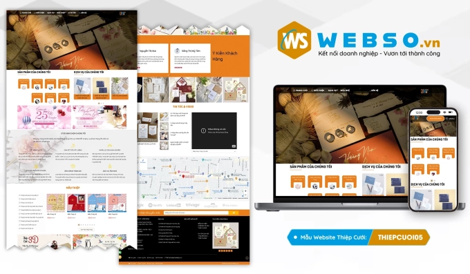 Mẫu website Thiệp Cưới 05