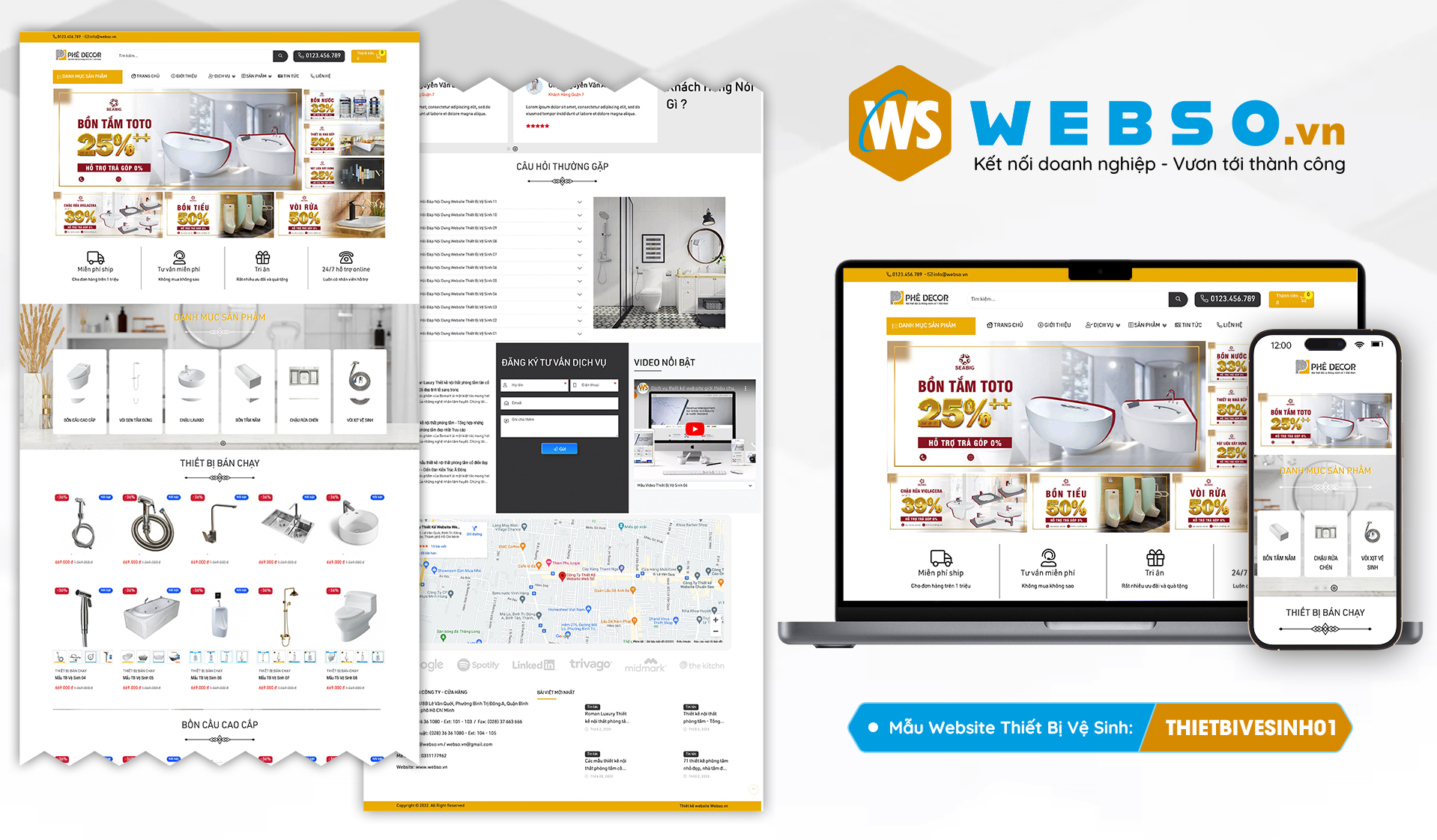 Mẫu website Thiết Bị Vệ Sinh 01