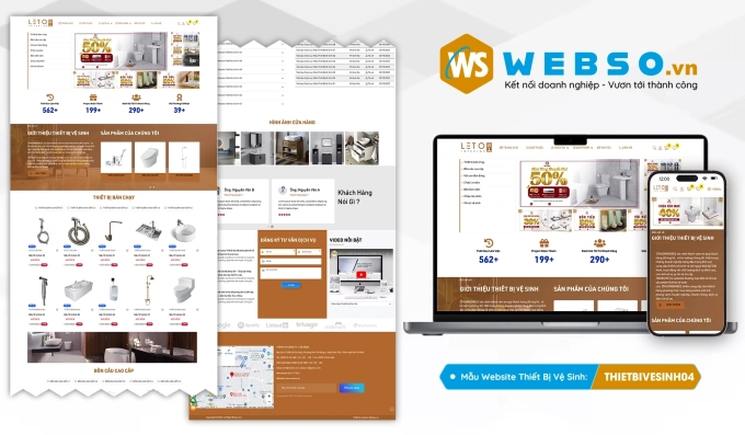 Mẫu website Thiết Bị Vệ Sinh 04