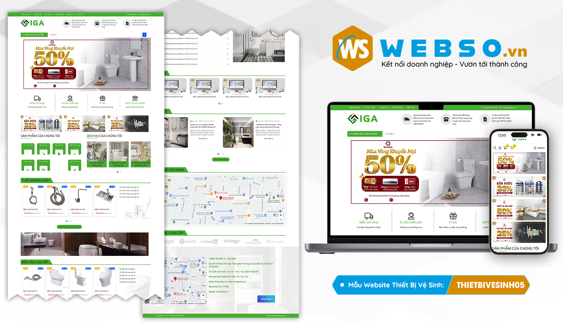 Mẫu website Thiết Bị Vệ Sinh 05