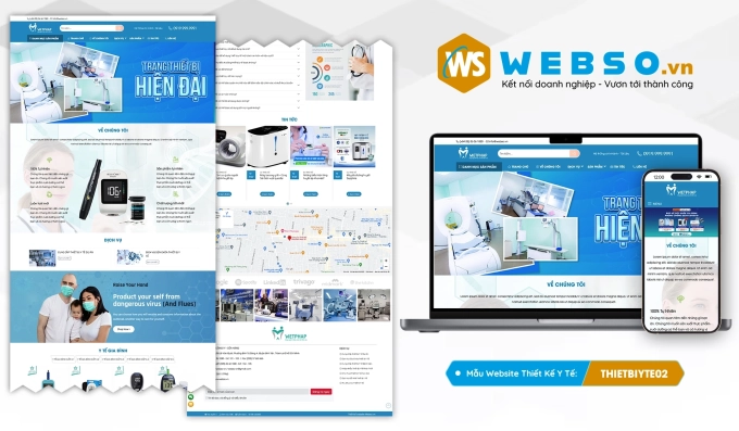Mẫu website Thiết Bị Y Tế 02
