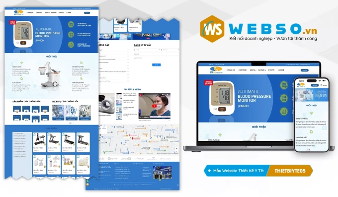 Mẫu website Thiết Bị Y Tế 05