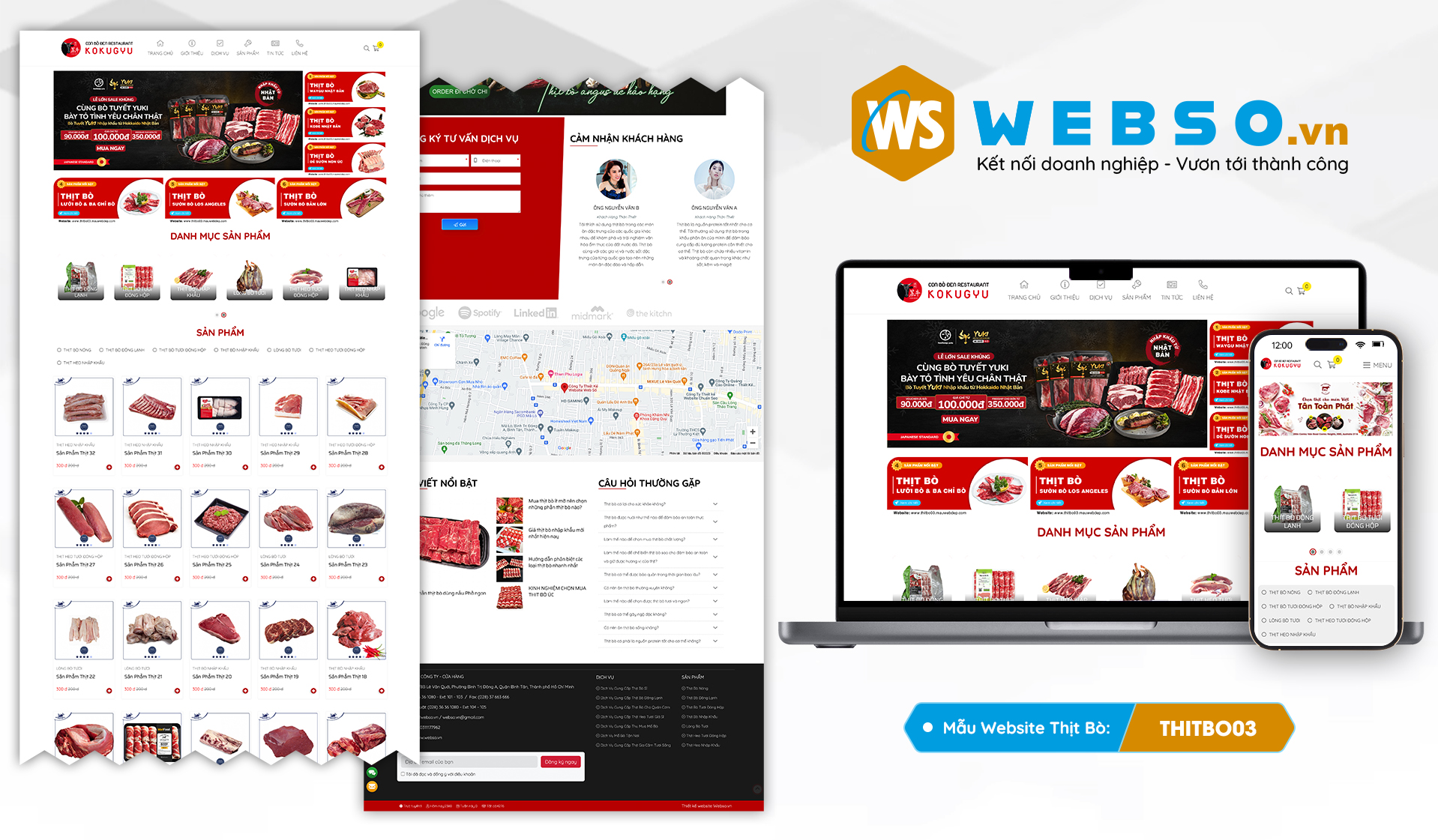 Mẫu website Thịt Bò 03