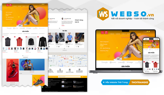 Mẫu website Thời Trang Nam - Nữ 02