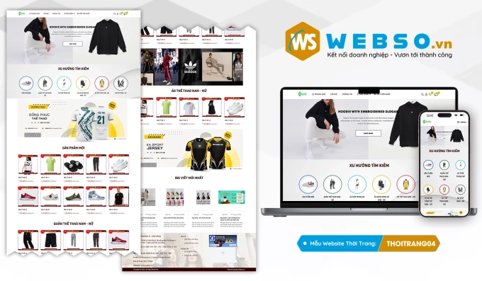 Mẫu website Thời Trang Nam - Nữ 04