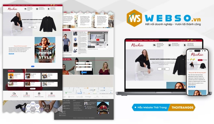 Mẫu website Thời Trang Nam - Nữ 05