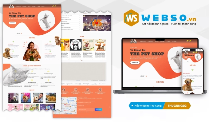 Mẫu website Thú Cưng, Thú Y 02