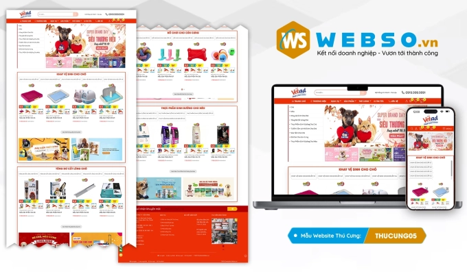 Mẫu website Thú Cưng, Thú Y 05
