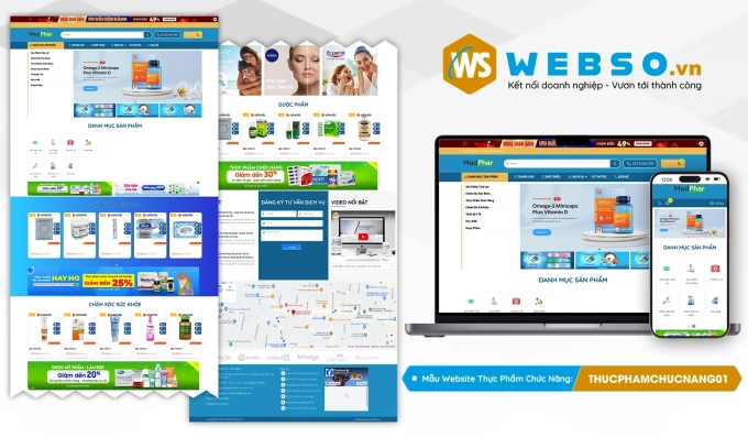 Mẫu website Thực Phẩm Chức Năng 01