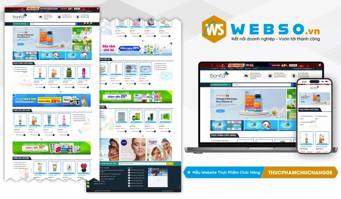 Mẫu website Thực Phẩm Chức Năng 05