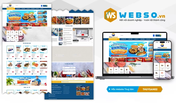 Mẫu website Thủy Sản 02