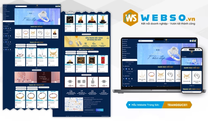 Mẫu website Trang Sức 01