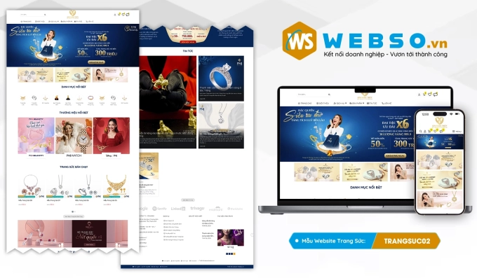 Mẫu website Trang Sức 02