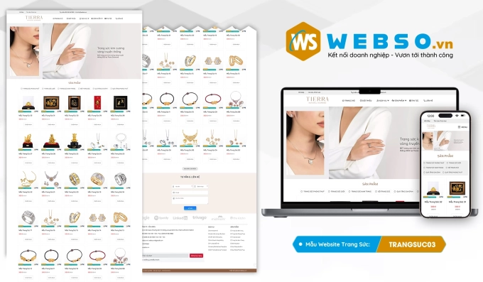 Mẫu website Trang Sức 03