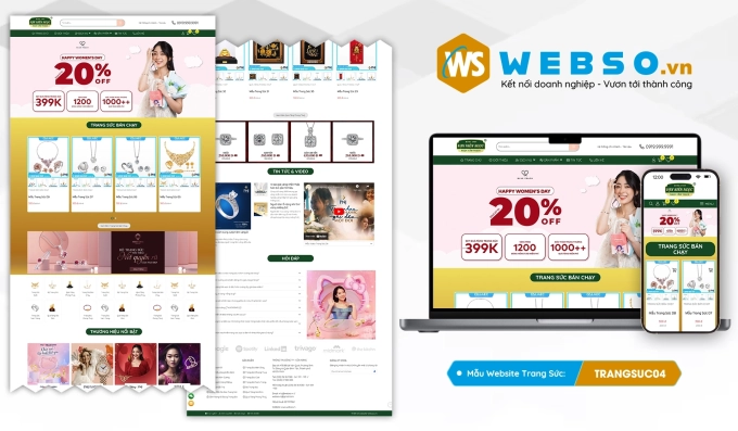 Mẫu website Trang Sức 04
