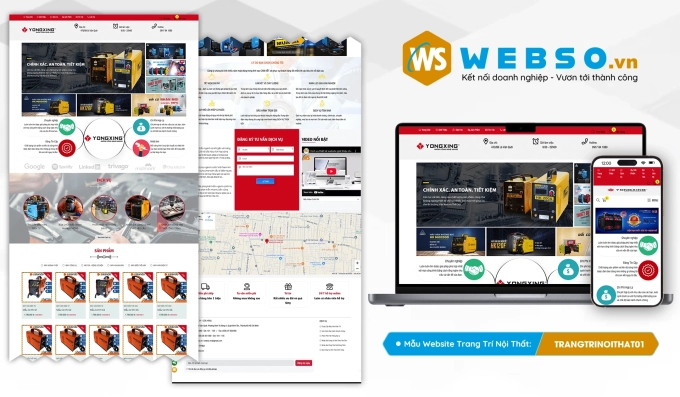 Mẫu website Trang Trí Nội Thất 01