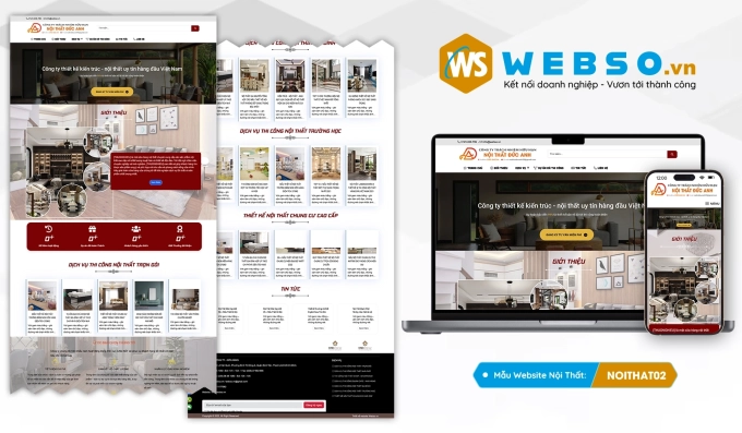 Mẫu website Trang Trí Nội Thất 02