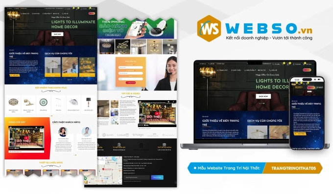 Mẫu website Trang Trí Nội Thất 05
