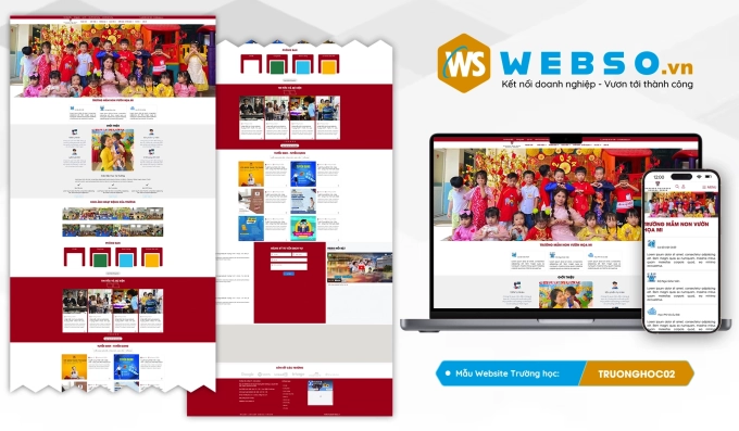 Mẫu website Trường Học 02