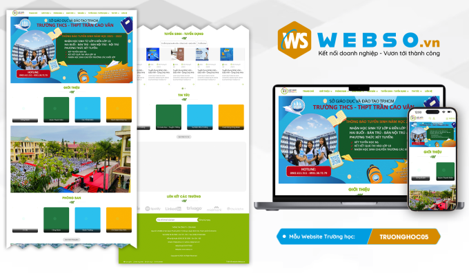 Mẫu website Trường Học 04