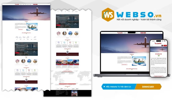Mẫu website Tư Vấn Định Cư 01