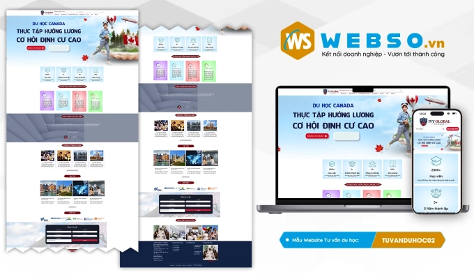 Mẫu website Tư Vấn Du Học 02