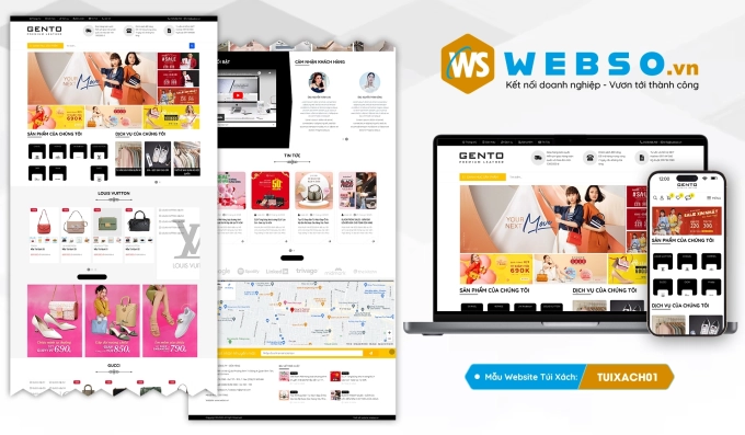 Mẫu website Túi Xách 01