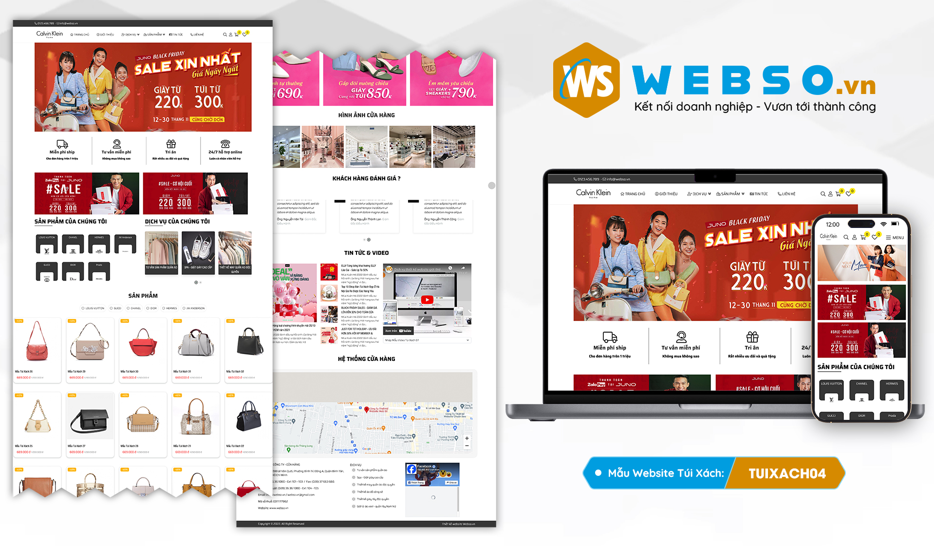 Mẫu website Túi Xách 04