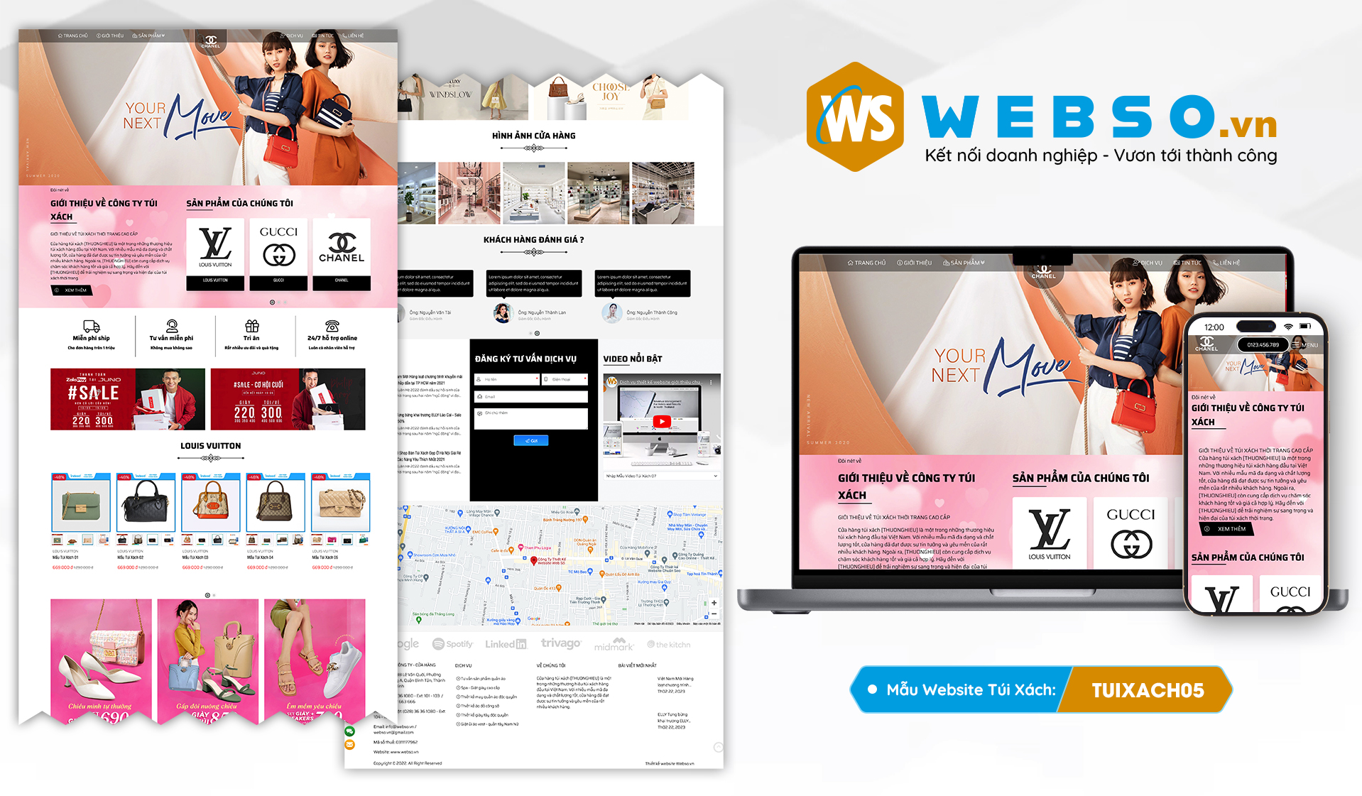 Mẫu website Túi Xách 05