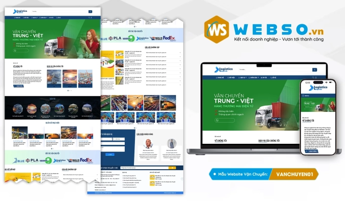 Mẫu website Vận Chuyển Logitech 01