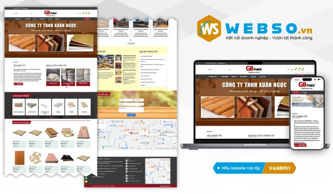 Mẫu website Ván Ép 01