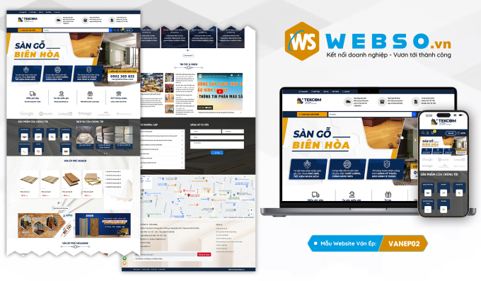 Mẫu website Ván Ép 02