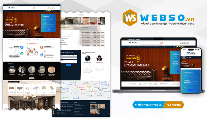 Mẫu website Ván Ép 04