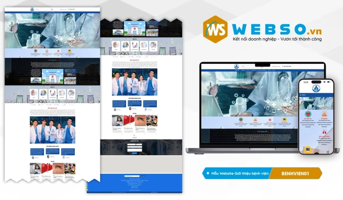 Mẫu website Webiste Giới Thiệu Bệnh Viện 01