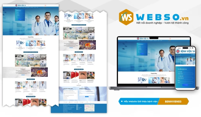 Mẫu website Webiste Giới Thiệu Bệnh Viện 03